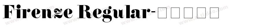 Firenze Regular字体转换
